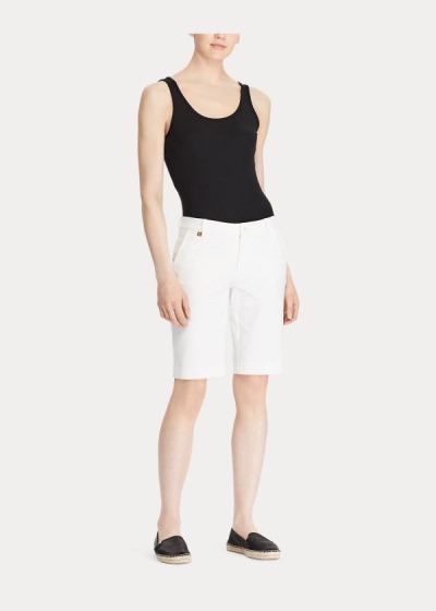 Ralph Lauren Bi-Stretch Twill Shorts Dame Danmark (YTPDF3891)